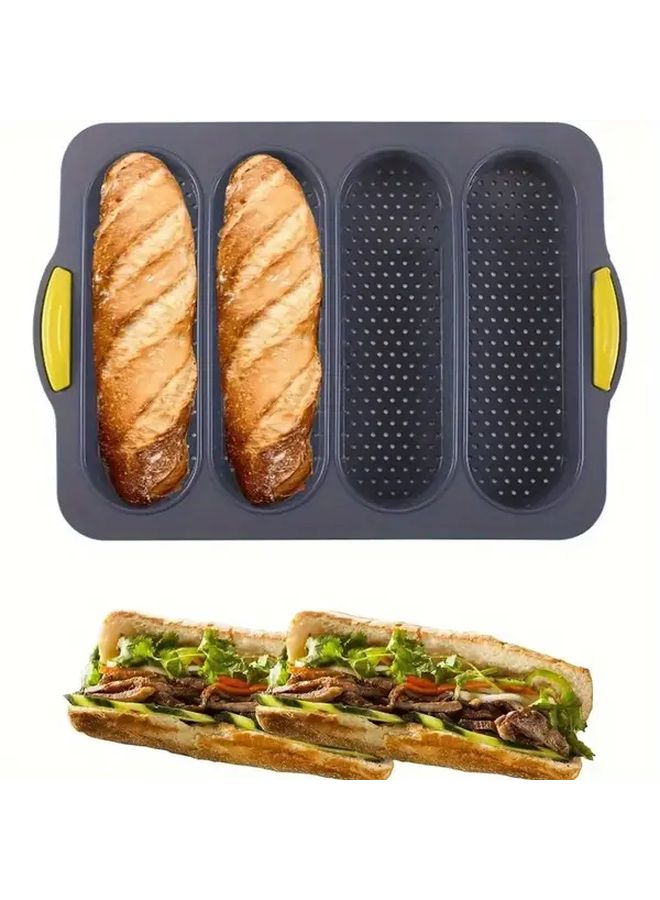 عربست 1 قطعة صينية خبز فرنسي غير لاصقة مع غطاء توزيع حراري متساوي وسهلة التنظيف - Image 2